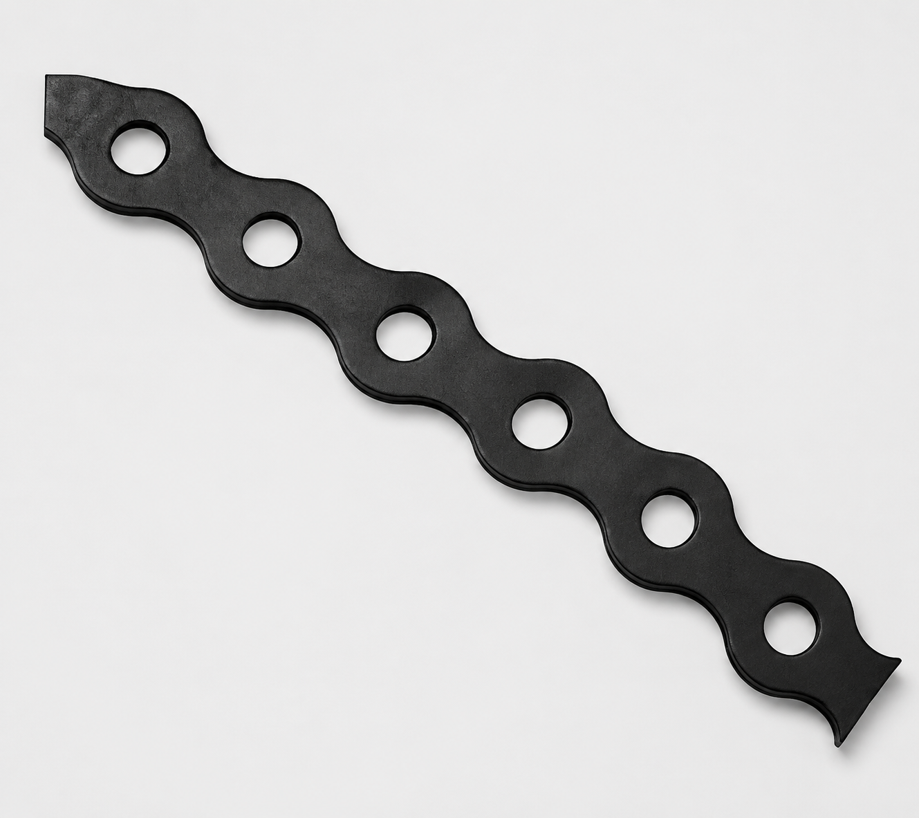 General-Purpose Black Perforated Binding Strap