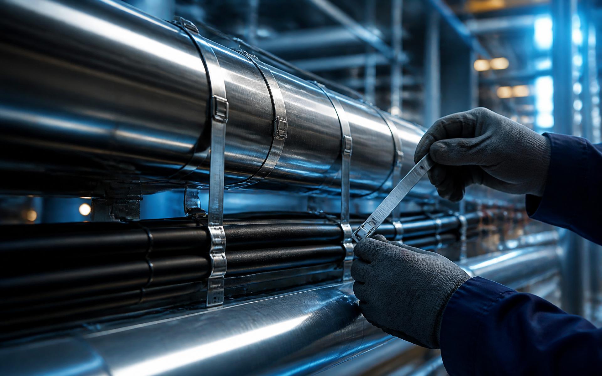 Cable & Pipe Banding — Industrial Site